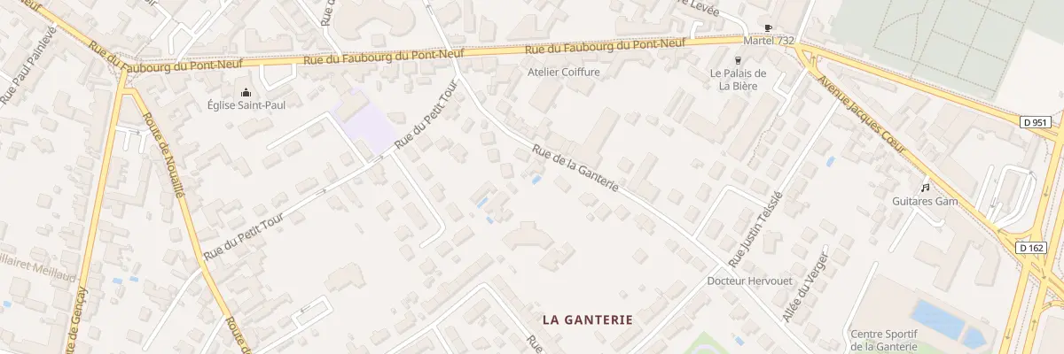 Plan du 12 Rue de la Ganterie à Poitiers