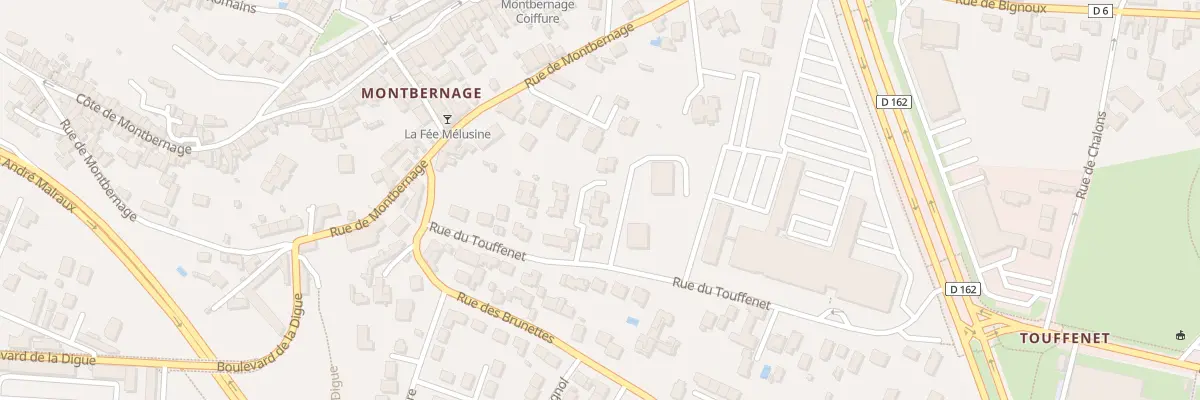 Plan du 21 Rue du Touffenet à Poitiers