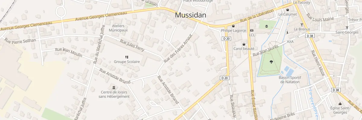 Plan du 11 Rue des Frères Arnault à Mussidan