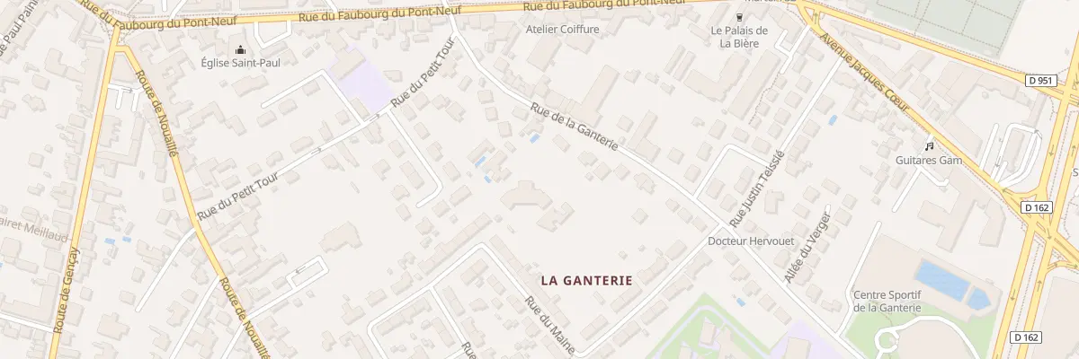 Plan du 18 Rue de la Ganterie à Poitiers