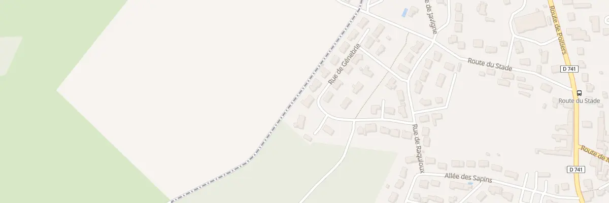 Plan du 22 Rue de Génebrie à Roches-Prémarie-Andillé