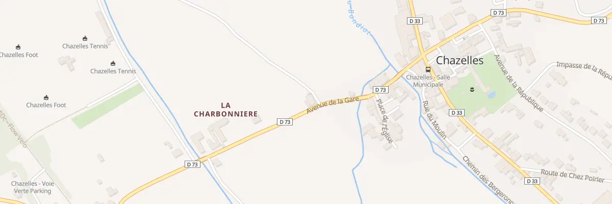 Plan du 15 Av de la Gare à Chazelles