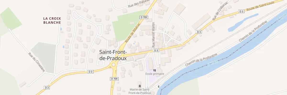Plan du 7 Rte de Saint Louis à Saint-Front-de-Pradoux