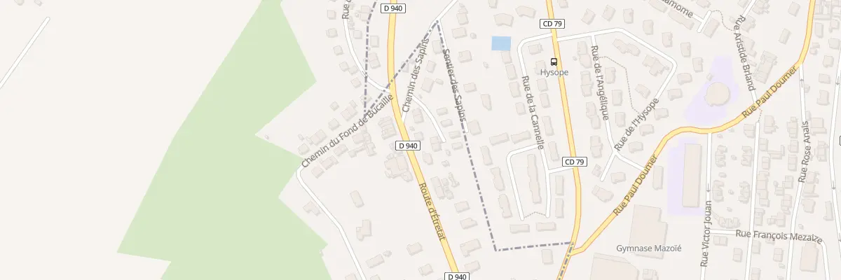 Plan du 533 D 940 à Saint-Léonard