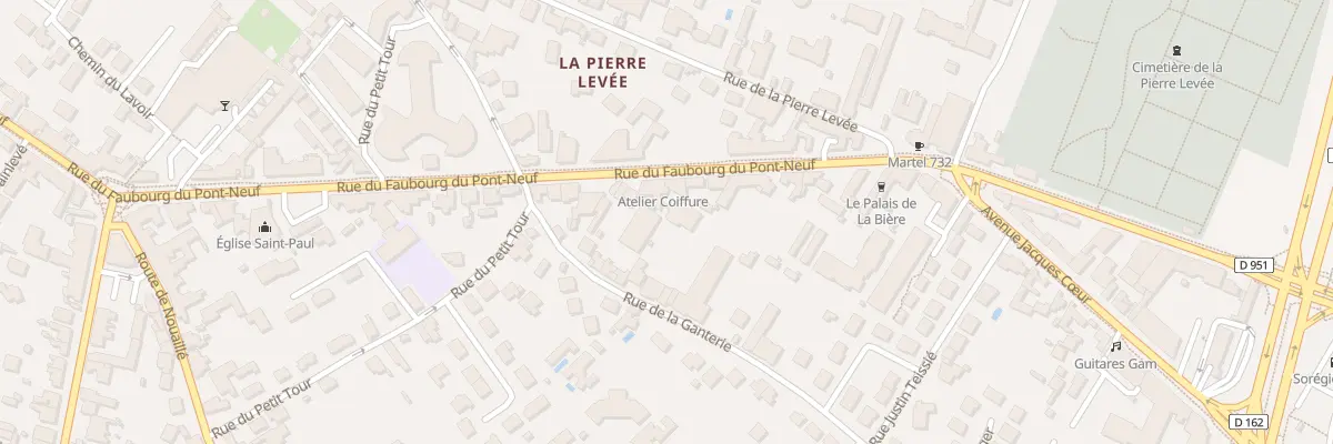 Plan du 220 Rue du Fg du Pont Neuf à Poitiers