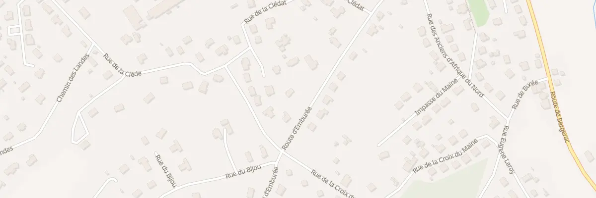 Plan du 1196 Rue d’Emburée à Mussidan