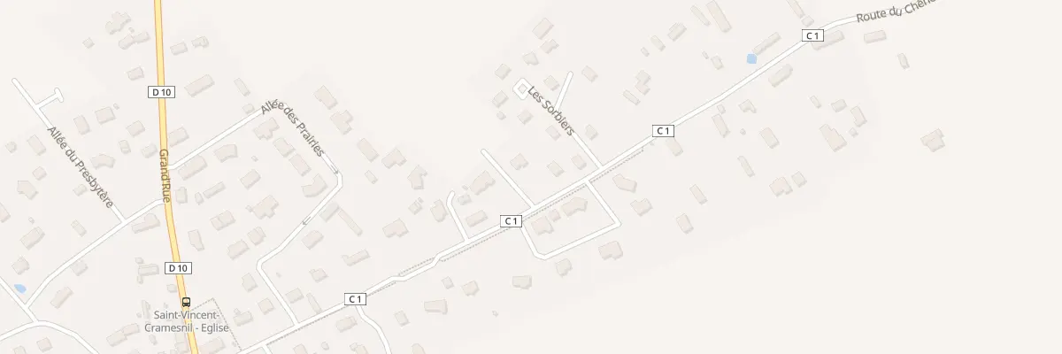 Plan du 329 Rte du Chêne à Saint-Vincent-Cramesnil
