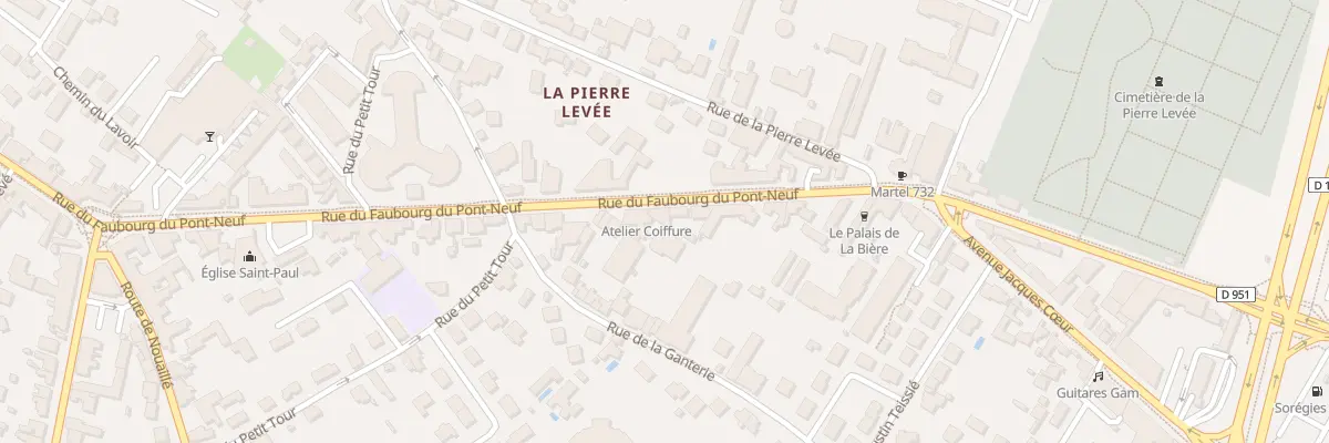 Plan du 226 Rue du Fg du Pont Neuf à Poitiers
