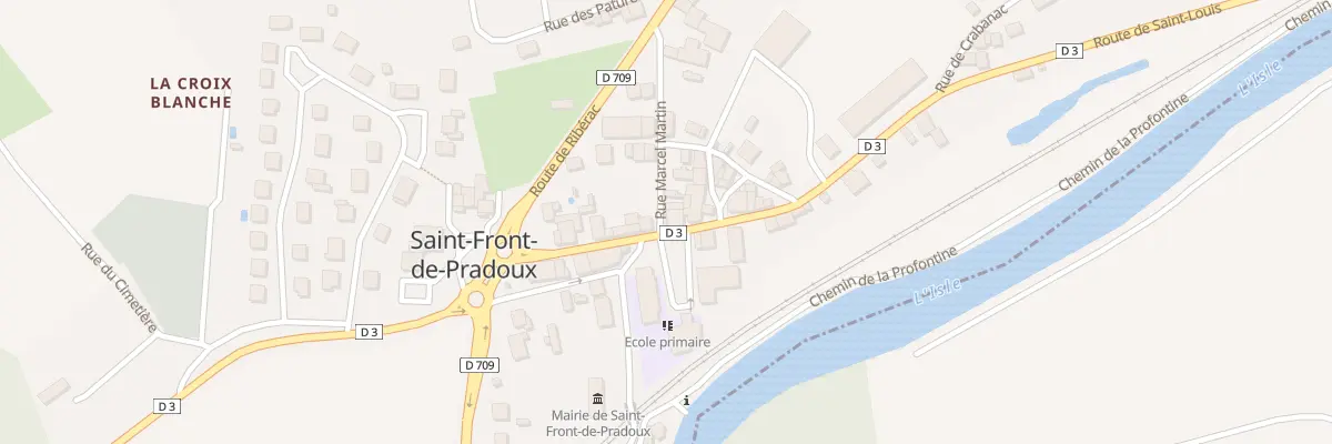 Plan du 2 Rue Marcel Martin à Saint-Front-de-Pradoux
