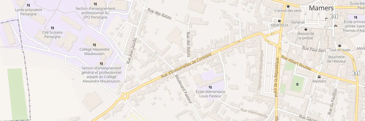 Plan du 69 Rue D’Estournelles De Constant à Mamers