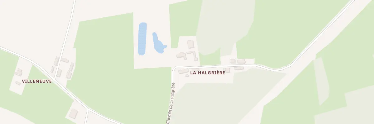 Plan du 1 La Halgriere à La Bruère-sur-Loir