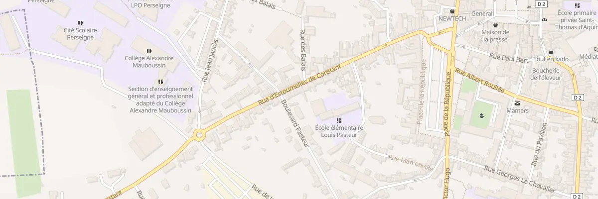 Plan du 60 Rue D’Estournelles De Constant à Mamers