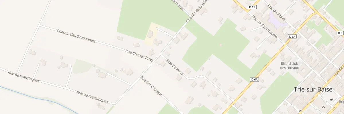 Plan du 12 Rue Bellevue à Trie-sur-Baïse