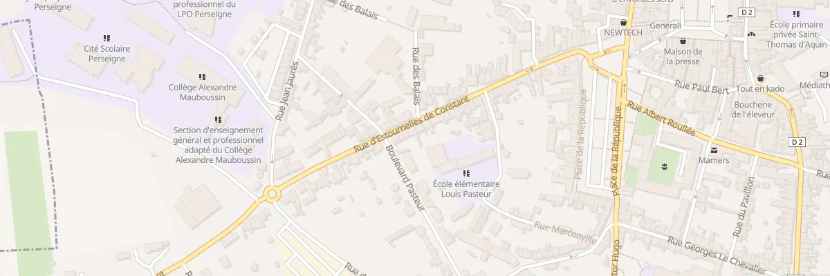 Plan du 56 Rue D’Estournelles De Constant à Mamers