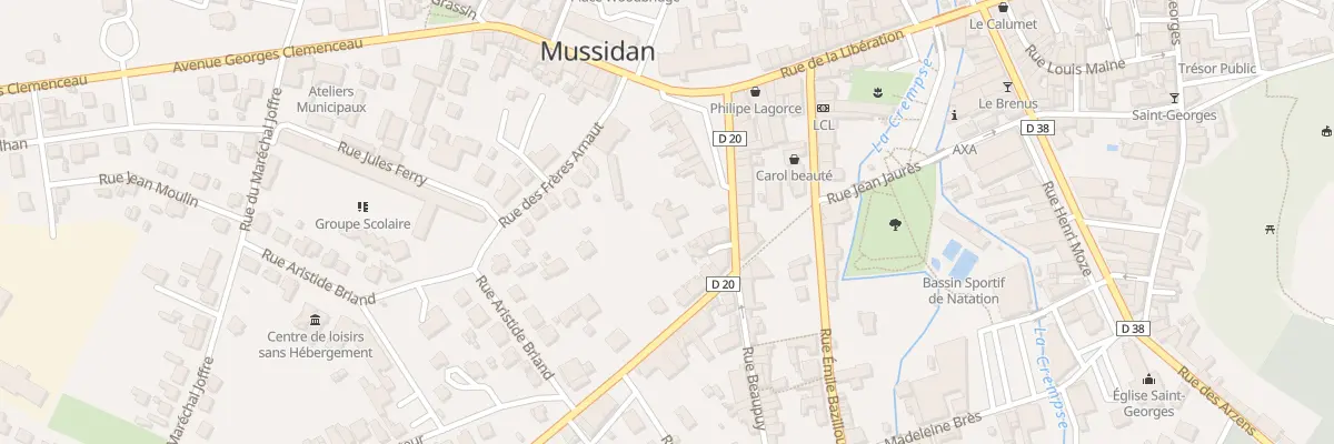 Plan du 12B Pl Beaupuy à Mussidan