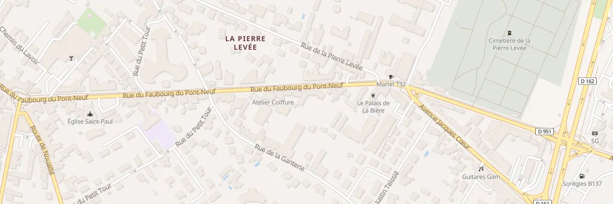 Plan du 236 Rue du Fg du Pont Neuf à Poitiers