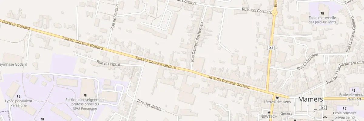 Plan du 2 Rue Denfert Rochereau à Mamers
