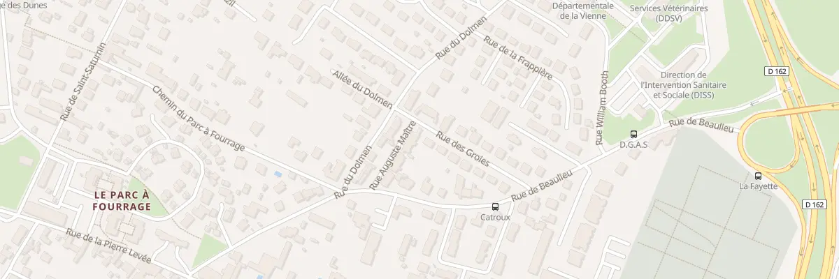 Plan du 8 Rue des Groies à Poitiers
