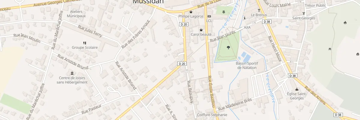 Plan du 4 Rue des Héros de la Résistance à Mussidan
