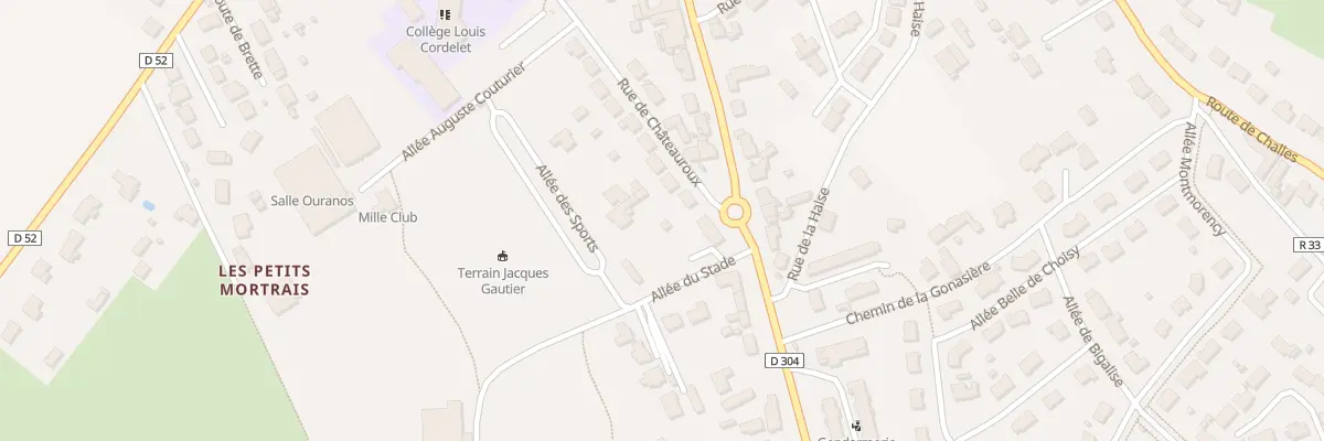 Plan du 400 Rue de Chateauroux à Parigné-l’Évêque