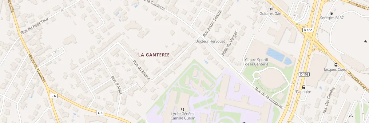 Plan du 5 Rue du Maine à Poitiers