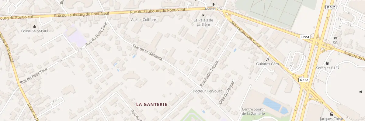 Plan du 33 Rue de la Ganterie à Poitiers