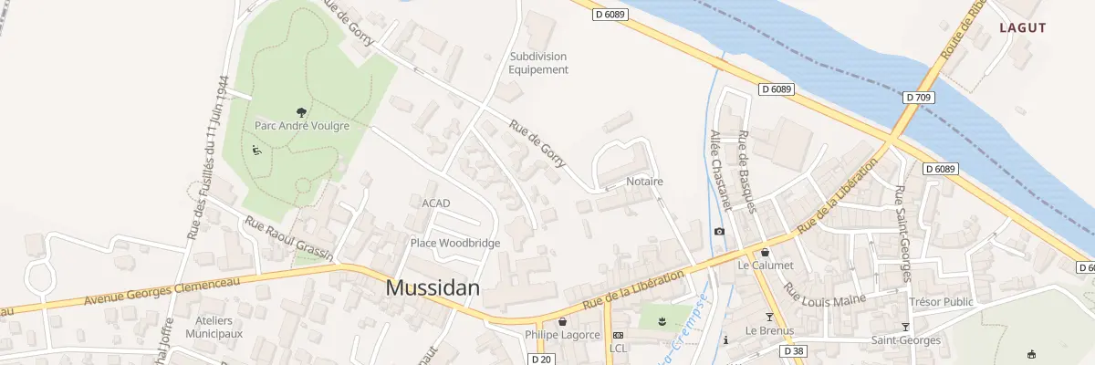 Plan du 14A Rue de Gorry à Mussidan