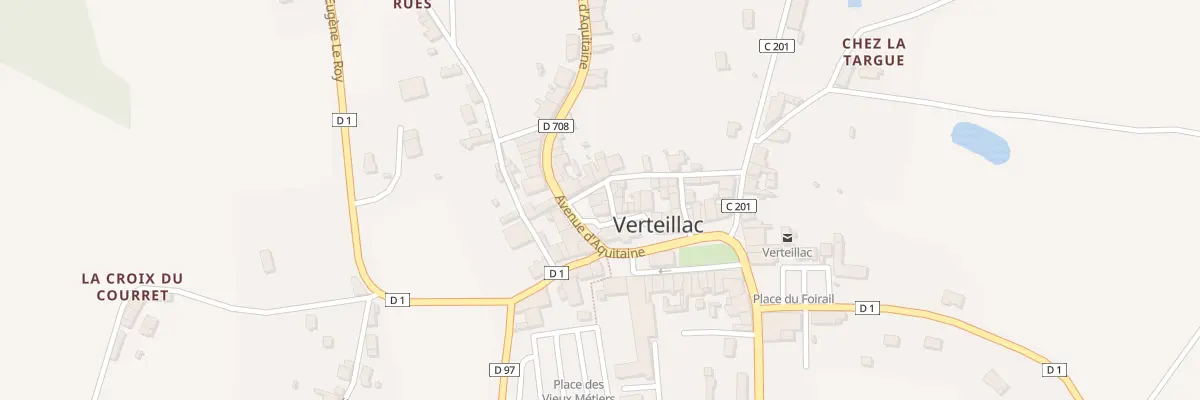 Plan du 15 Rue des Colombines à Verteillac