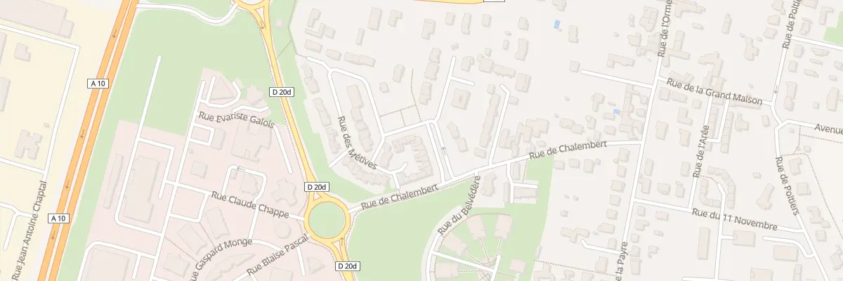 Plan du 64 Rue des Métives à Jaunay-Marigny