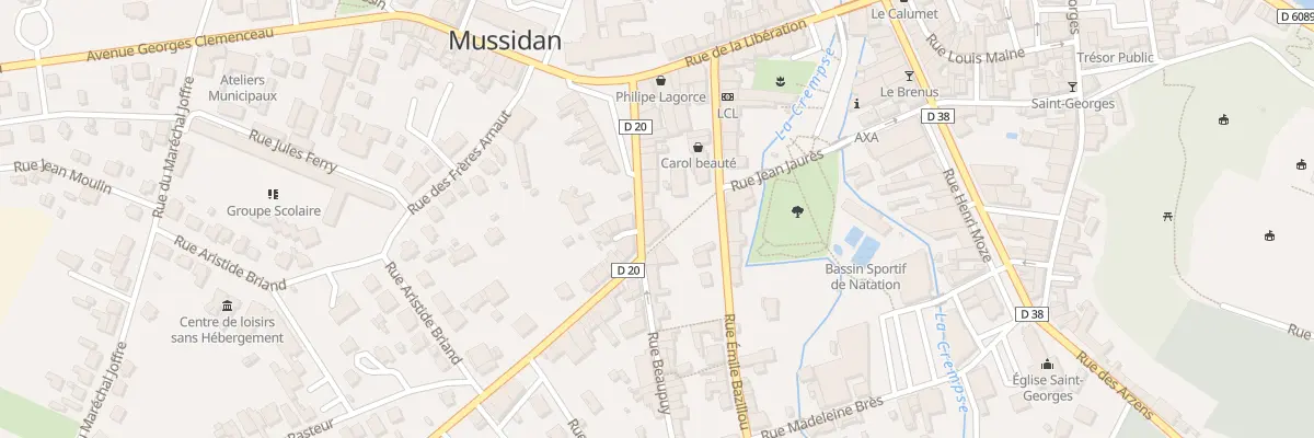 Plan du 17 Rue Beaupuy à Mussidan