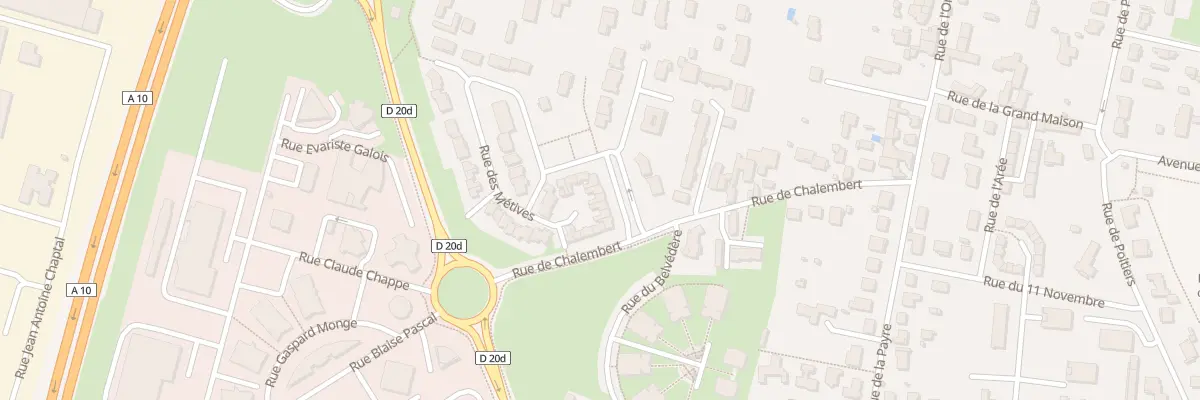 Plan du 60 Rue des Métives à Jaunay-Marigny