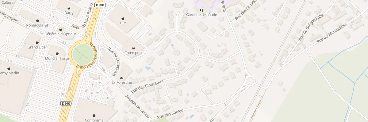 Plan du 4 All des Clouzeaux à Chasseneuil-du-Poitou
