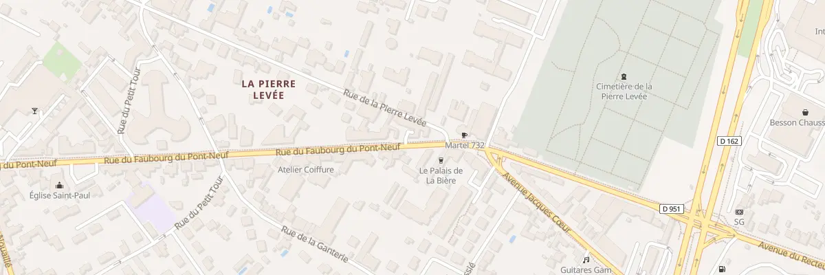 Plan du 247 Rue du Fg du Pont Neuf à Poitiers