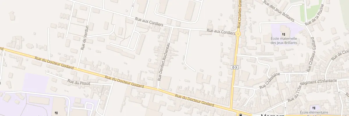 Plan du 5 Rue Denfert Rochereau à Mamers
