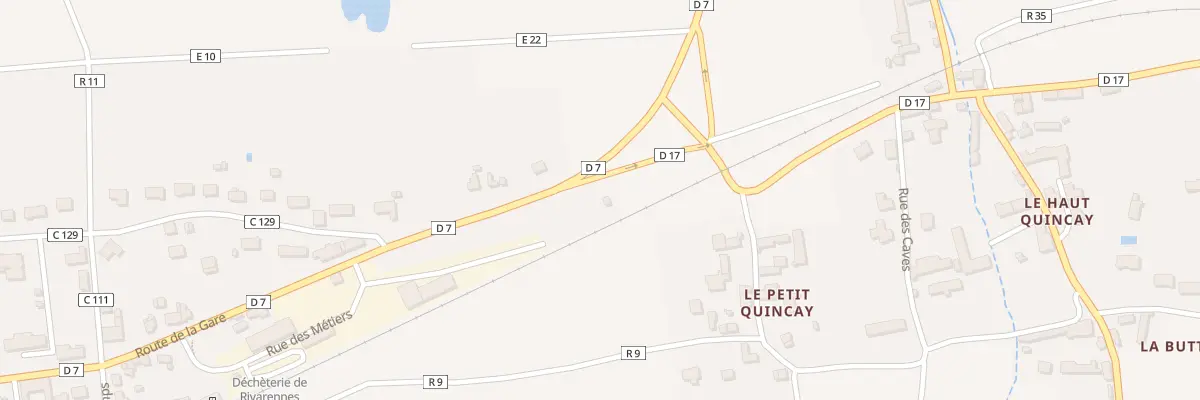 Plan du 24 Rte de la Gare à Rivarennes