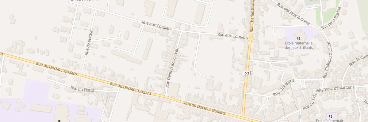 Plan du 7 Rue Denfert Rochereau à Mamers