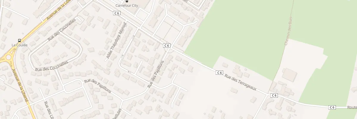 Plan du 44 Rue de Terrageaux à Buxerolles