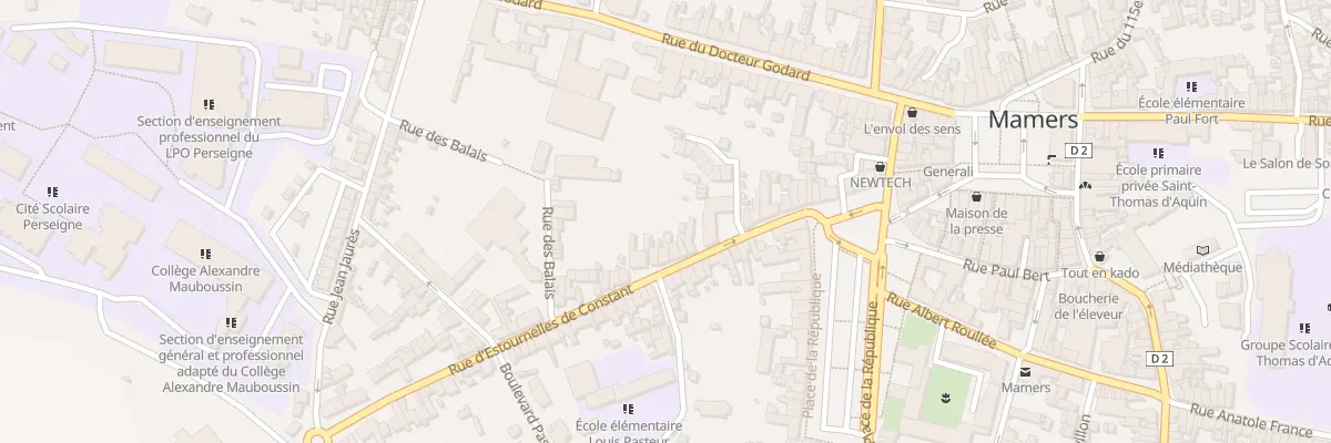 Plan du 41 Rue D’Estournelles De Constant à Mamers