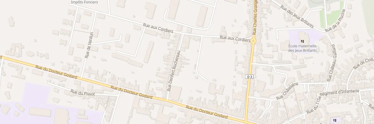 Plan du 9 Rue Denfert Rochereau à Mamers