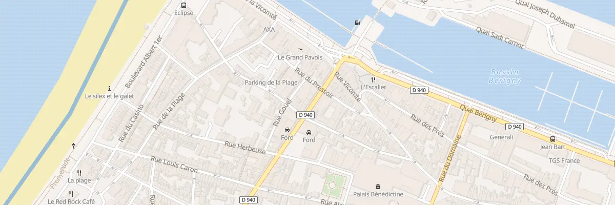 Plan du 8 Rue President Rene Coty à Fécamp