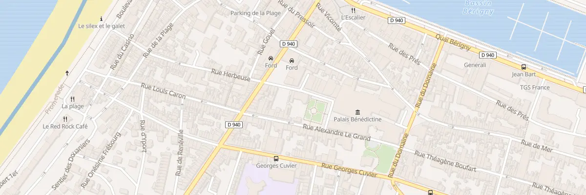 Plan du 21 Rue Herbeuse à Fécamp