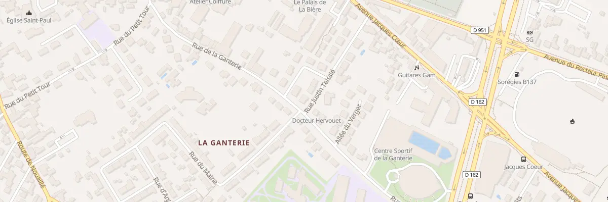 Plan du 20 Rue Justin Teissie à Poitiers