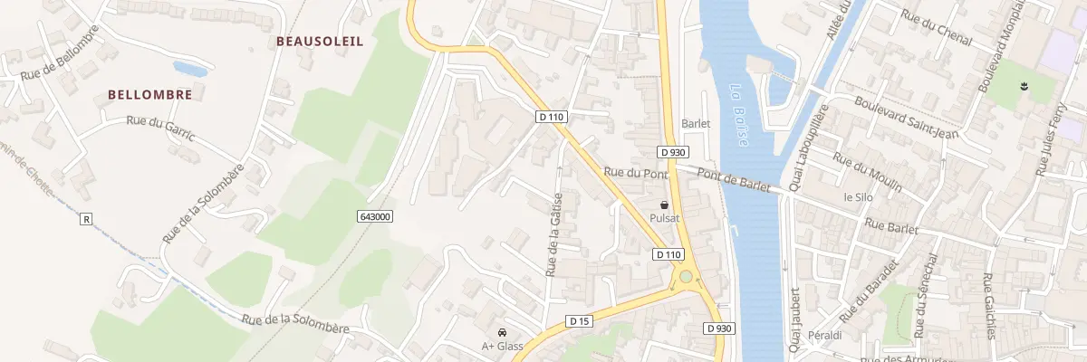 Plan du 16 Rue de la Gâtise à Condom
