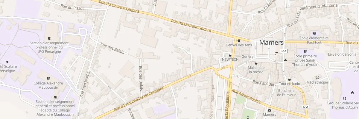 Plan du 35 Rue D’Estournelles De Constant à Mamers