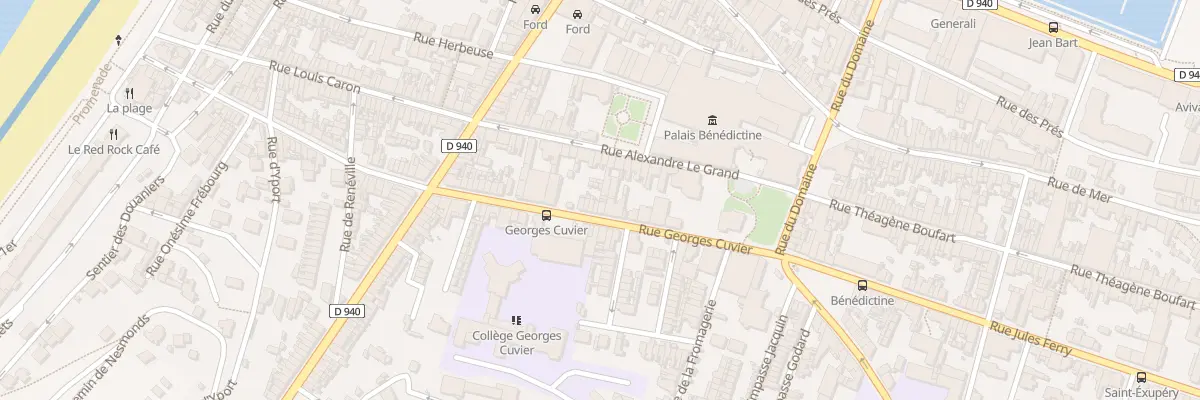 Plan du 28 Rue Georges Cuvier à Fécamp