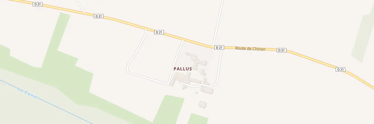 Plan du 73 Pallus à Cravant-les-Côteaux