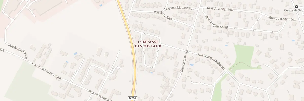 Plan du 20 Imp de la Huppe Fasciee à Jaunay-Marigny