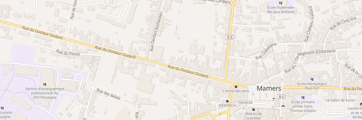 Plan du 27 Rue du Doc Godard à Mamers