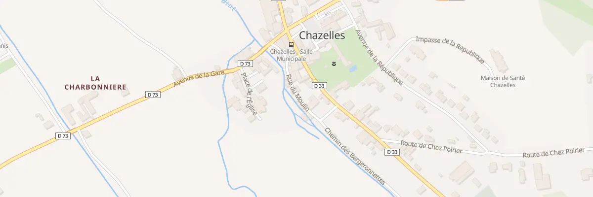 Plan du 5160 Le Bourg à Chazelles