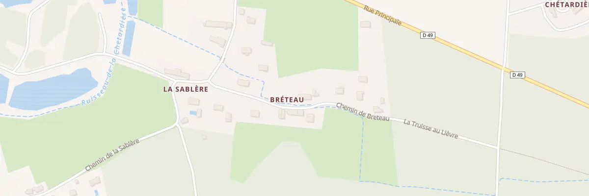 Plan du 6 Chem de Breteau à Cléré-les-Pins